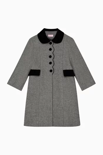 Anisa Collared Coat in Wool