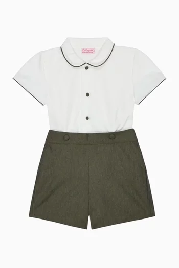 Mattia Baby Boy Set in Cotton
