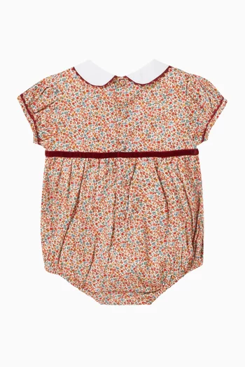 Melina Floral Romper in Cotton