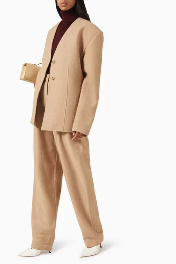 Leah Blazer in Wool-blend