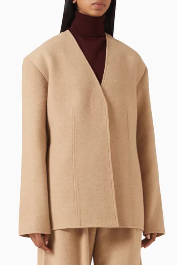 Leah Blazer in Wool-blend
