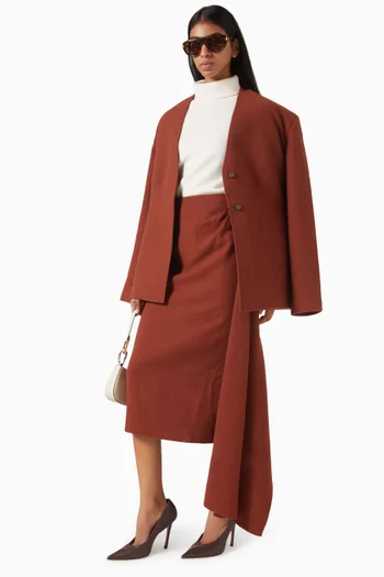 Leah Blazer in Wool-blend