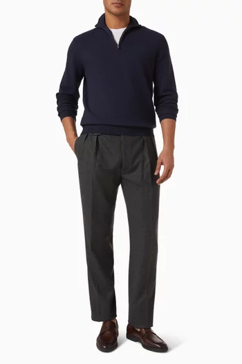 Half-zip Sweater in Wool