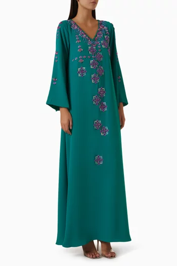 Embellished Dress in Crepe