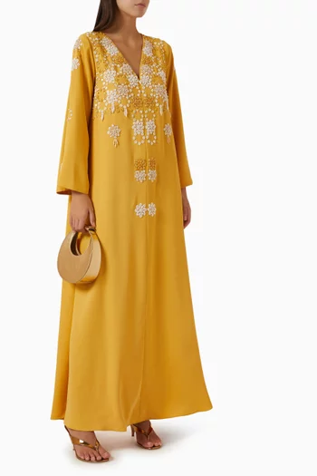 Crystal-embellished Dress in Crepe