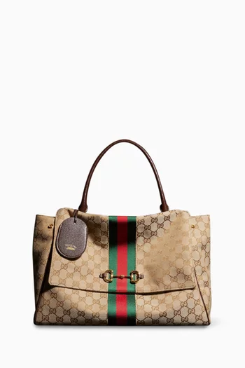 Large Paparazzo Top Handle Bag in GG Canvas
