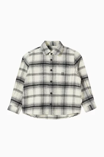 Check Overshirt in Cotton
