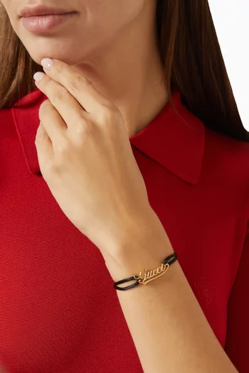 Script Cord Bracelet