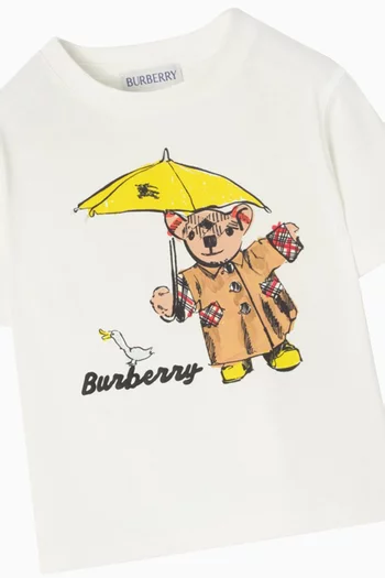 Cedar Teddy-print T-shirt in Cotton