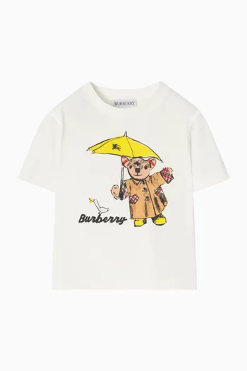 Cedar Teddy-print T-shirt in Cotton