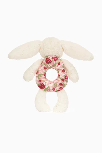 Blossom Cream Bunny 'Berry' Ring Rattle