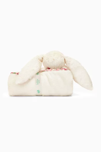 Blossom Cream Bunny 'Berry' Blankie