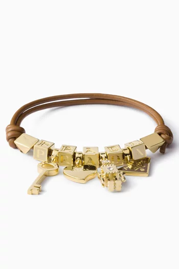 Bracelet in Nappa Leather & Metal