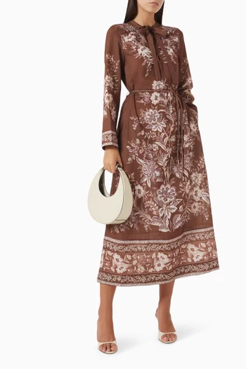 Printed Belted Dress