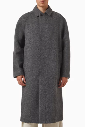 Raglan Overcoat in Tweed
