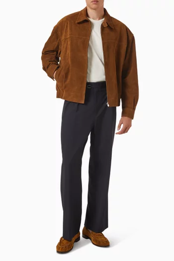 Zip Jacket in Suede