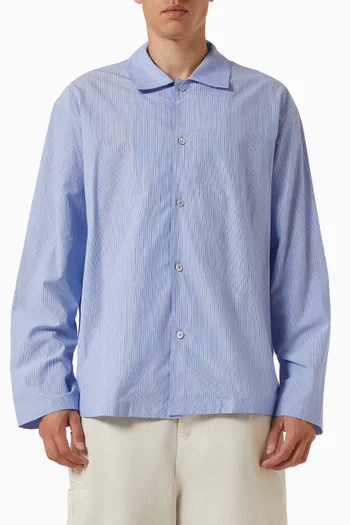 Striped Pyjama Shirt in Cotton