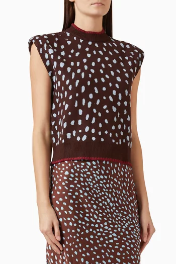 Deer Ro Vest in Viscose Blend