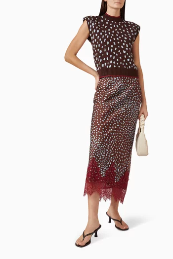 Maeva Midi Skirt in Viscose