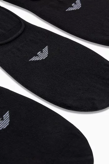 Logo Footie Socks, Set of 3
