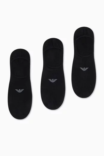 Logo Footie Socks, Set of 3