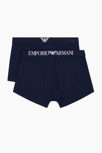 Endurance Logo Trunks in Stretch Cotton, Set of 2
