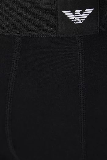 Logo Label Trunks in Cotton Jersey, Set of 3