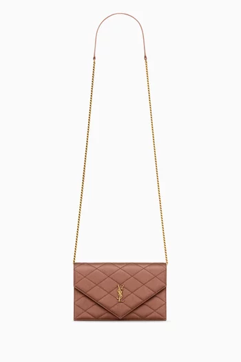 Paris Chain Wallet in Satin