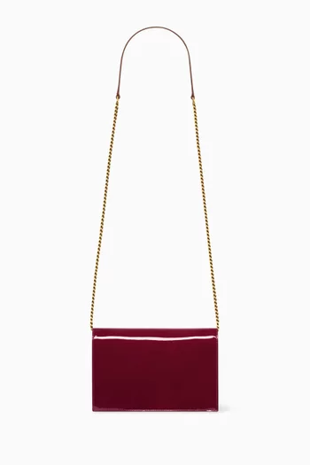 Cassandre Envelope Chain Wallet in Patent Leather