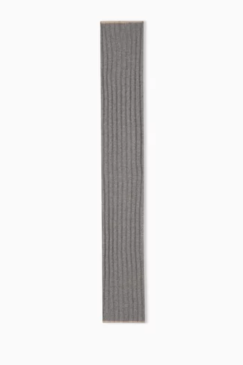 Ribbed Cashmere Scarf