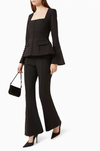 Maxine Tailored Fit & Flare Pants