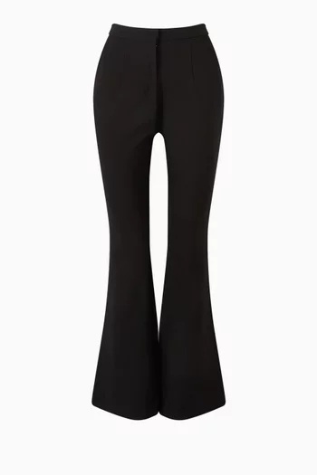 Isabella Fit & Flare Pants in Crepe