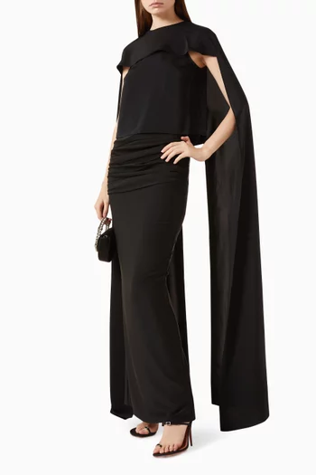 Aetheria High-neck Top in Satin