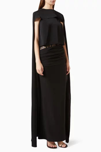 Aetheria High-neck Top in Satin