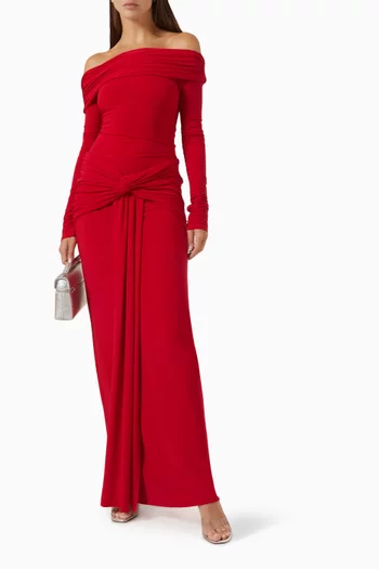 Helia Ruched Bodysuit in Jersey