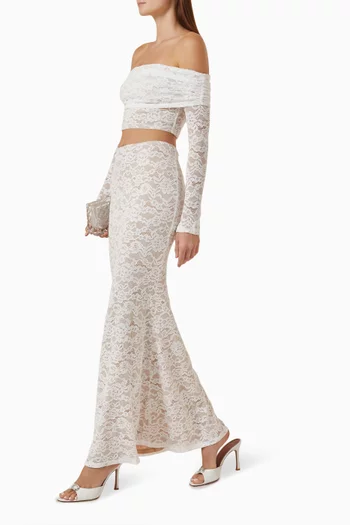 Viselle Maxi Skirt in Lace