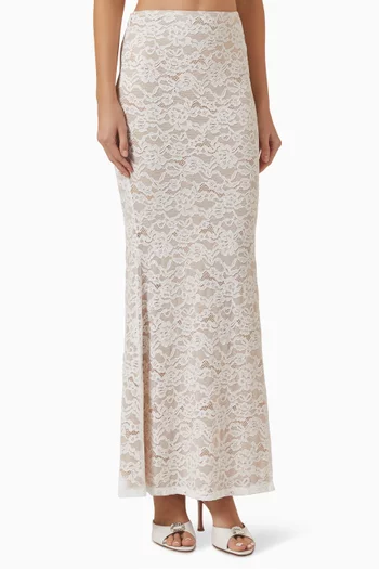 Viselle Maxi Skirt in Lace