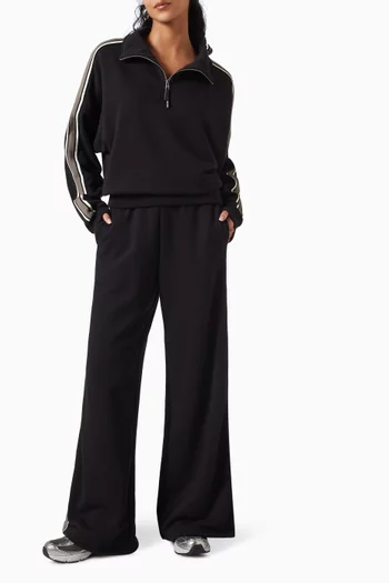 Dallas Wide-leg Sweatpants in Cotton French-terry