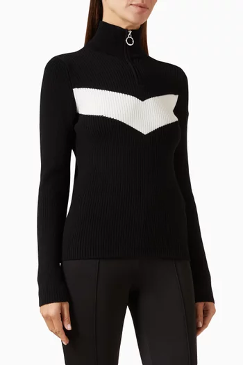 Andromede V-stripe Sweater