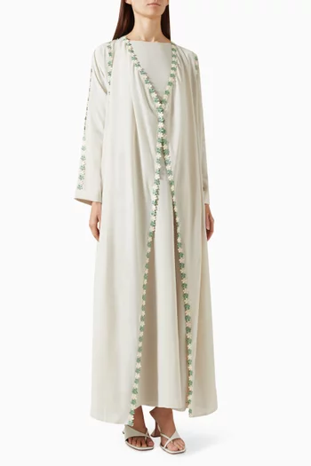 Desert Line Abaya in Crepe