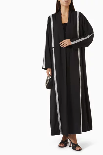 Line Abaya in Crepe