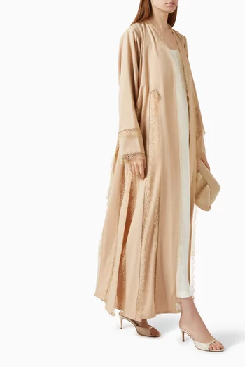 Lace Abaya in Chiffon