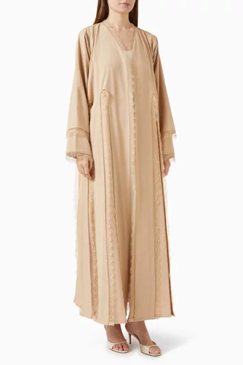 Lace Abaya in Chiffon