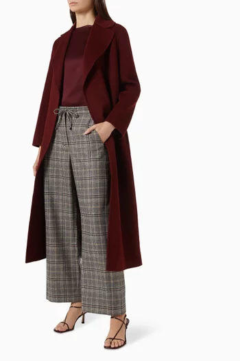 Vischio Check Pants in Wool Flannel