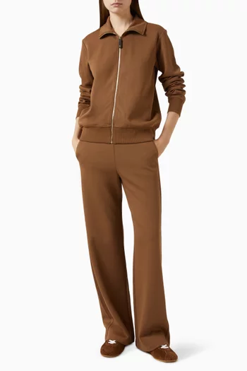 Wide-leg Pants in Cotton Jersey