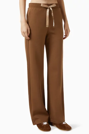 Wide-leg Pants in Cotton Jersey