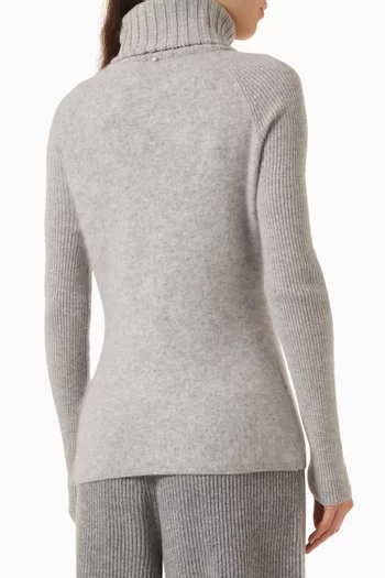 Avio Fold-over Neck in Wool
