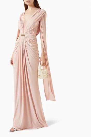 Viviane Cutout Dress in Crepe-jersey
