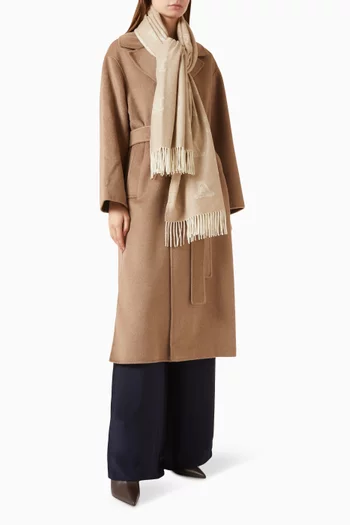 Wsklause Monogram Stole in Cashmere