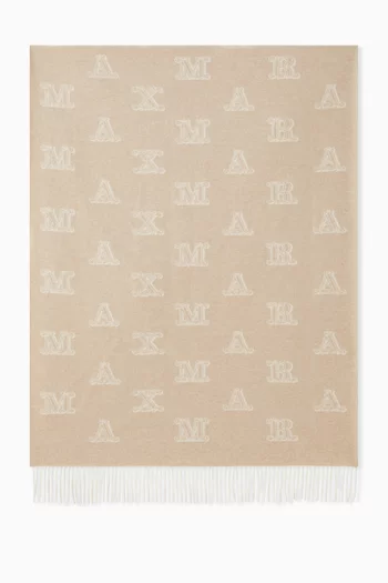Wsklause Monogram Stole in Cashmere